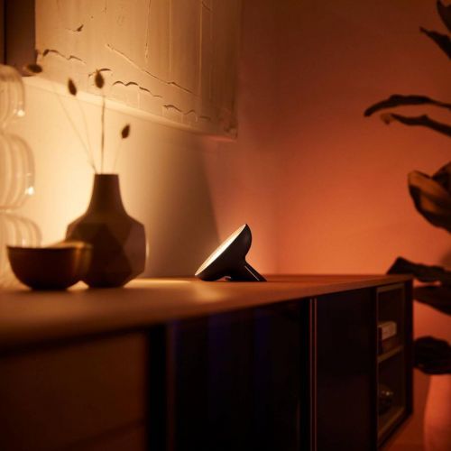 Philips HUE Hue Bloom stolní lampa černá White & Color, Obývací pokoj / jídelna, plast, 7.1W, Energetická třída: G, L: 10.1 cm, K: 12.6cm