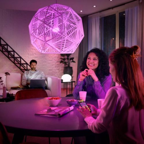 Philips HUE Hue White&Color Ambiance LED E27 9W 1100lm, plast, E27, 9W, Energetická třída: F, P: 11 cm