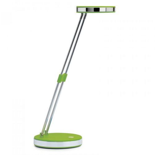 MAUL Trendová LED stolní lampa Puck zelená, Pracovna / kancelář, kov, plast, 5W, Energetická třída: E, K: 33cm