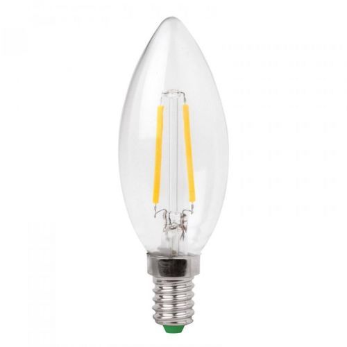 Megaman LED žárovka-svíčka E14 3W Filament čirá teplá bílá, E14, 3W, Energetická třída: E, P: 9.6 cm