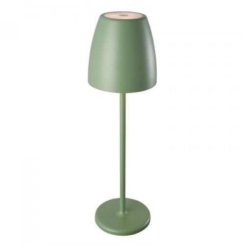 MEGATRON Megatron LED stolní lampa na baterie Tavola zelená, hliník, plast, 2W, K: 38cm