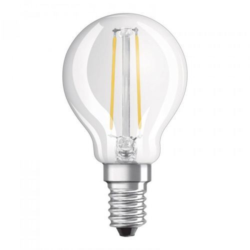 OSRAM LED žárovka-kapka E14 2, 8W teplá bílá čirá, E14, 2.8W, Energetická třída: F, P: 7.8 cm