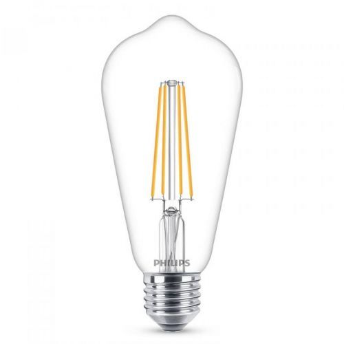 Philips E27 LED žárovka filament 4, 3W 2700K, E27, 4.3W, P: 14 cm