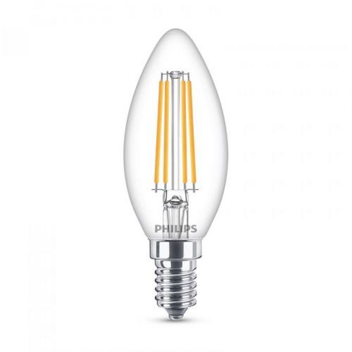 Philips Classic LED E14 B35 6, 5W 2700K čirá, E14, 6.5W, P: 9.7 cm