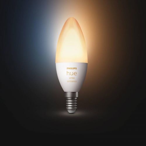 Philips HUE Hue svíčka bílá Ambiance E14 5, 2W, plast, E14, 5.2W, Energetická třída: G, P: 11.7 cm