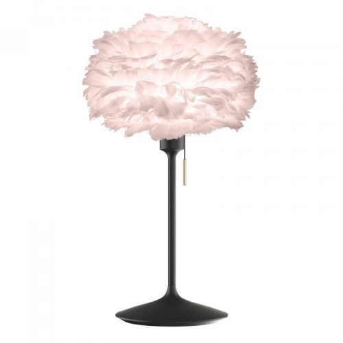 UMAGE Eos mini stolní lampa rosa, šampaňská černá, Obývací pokoj / jídelna, hliník, ocel, husí peří, lepenka, E27, 15W, K: 62cm