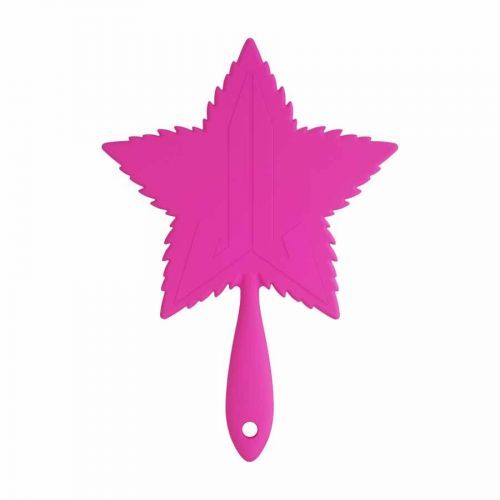 Jeffree Star Cosmetics Hot Pink Soft Touch Leaf Ruční Zrcátko