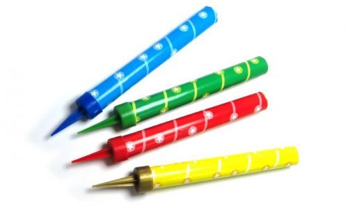 Party fontána 120 mm barevný mix - 4 ks -