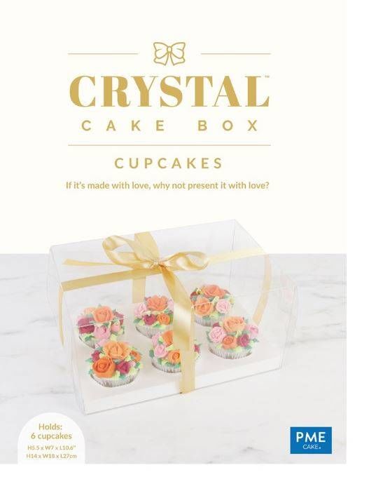 Průhledná krabice na cupcakes 6ks, 14 x 18 x 27 cm - PME