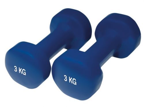 Činky Yate neopren 3kg/pár Barva: modrá