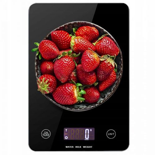 Elektronická kuchyňská skleněná váha VERK s LCD displejem do 5kg - BR7770