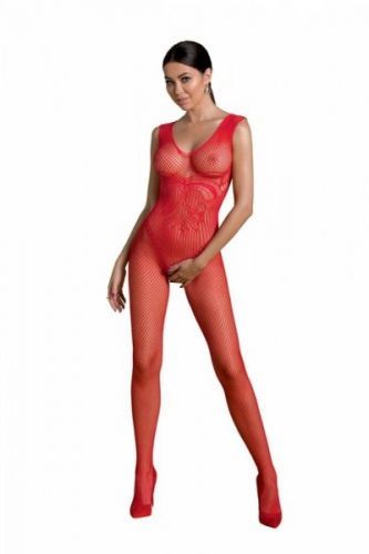 Passion Eco BS003 červený Bodystocking One size červená