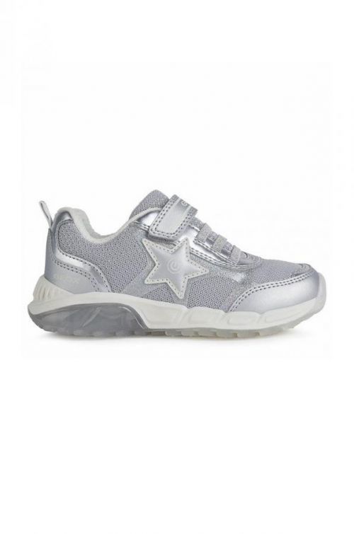 Dětské boty Geox stříbrná barva