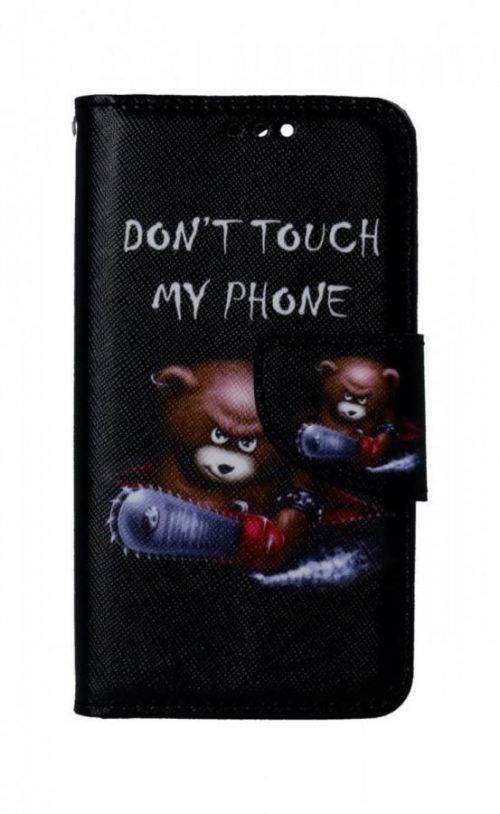 Pouzdro TopQ iPhone 13 mini knížkové Don't Touch méďa 66377