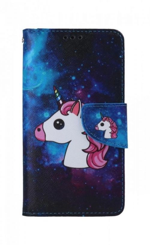 Pouzdro TopQ iPhone 13 knížkové Space Unicorn 66356