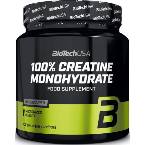 BioTech USA 100% Creatine Monohydrate podpora sportovního výkonu 300 g