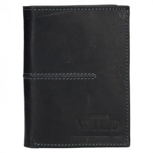 Pánská kožená peněženka Always Wild Romelo - černá
