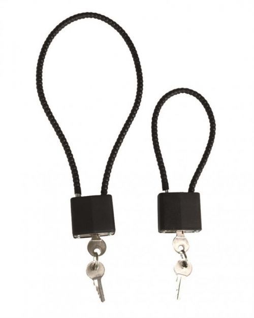 Zámek s ocelovým lankem 380 mm