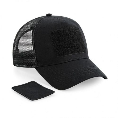 Kšiltovka Beechfield Patch Snapback Trucker - černá