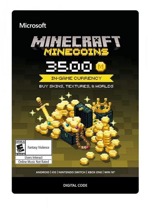 Minecraft, Virtuální měna, 3500 Minecoins, elektronicky, LGS-00002
