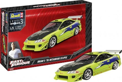 Model auta Revell RV 1:25 Fast  a  Furious Brian's 1995 Mitsubishi Eclipse, 1:25
