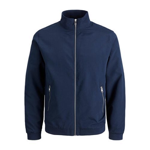 Jack&Jones Pánská bunda JJERUSH HARRINGTON BOMBER Regular Fit 12204277 Navy Blazer L