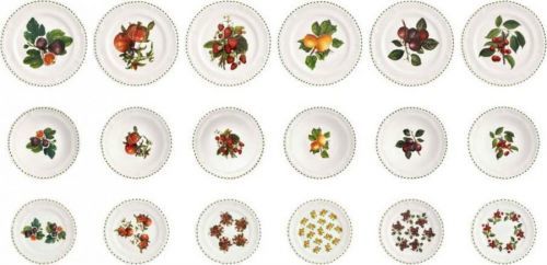 18dílná sada porcelánových talířů Brandani Le Primizie