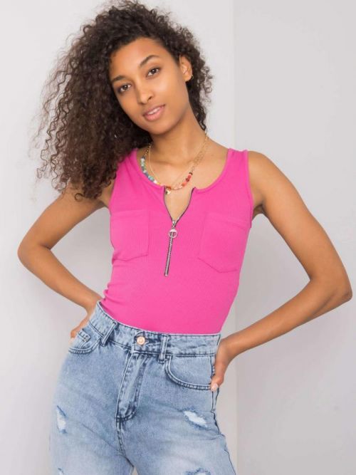 RŮŽOVÝ DÁMSKÝ NÁTĚLNÍK SE ZIPEM DHJ-TP-13287.36P-PINK Velikost: ONE SIZE