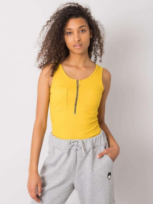 ŽLUTÝ DÁMSKÝ NÁTĚLNÍK SE ZIPEM DHJ-TP-13287.36PYELLOW Velikost: ONE SIZE