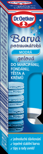 Barva gelová potravinářska modrá 10g - Dr. Oetker