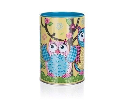 BANQUET Plechovka / kasička OWLS ROUND SMALL 7 x 11 cm