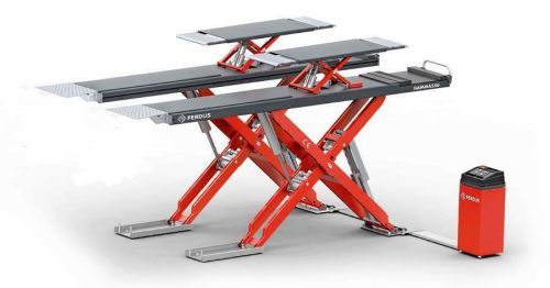 Nůžkový zvedák GAMMA550, 5,5 t, s přizdvihem pro geometrii a sada pro instalaci do podlahy