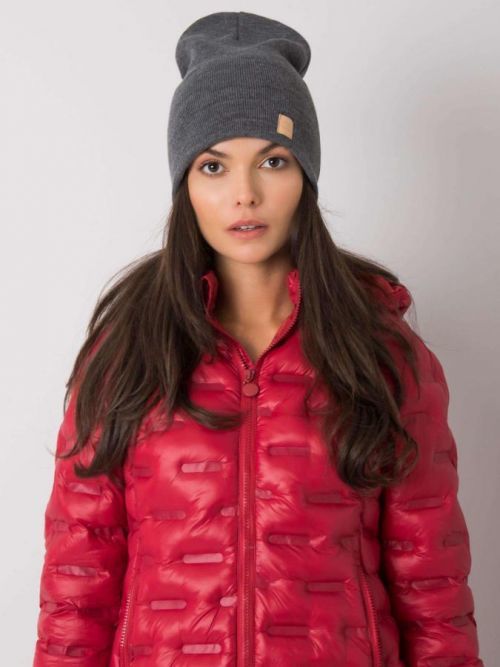 TMAVĚ ŠEDÁ DÁMSKÁ ČEPICE -JK-CZ-28.12-DARK GREY Velikost: ONE SIZE