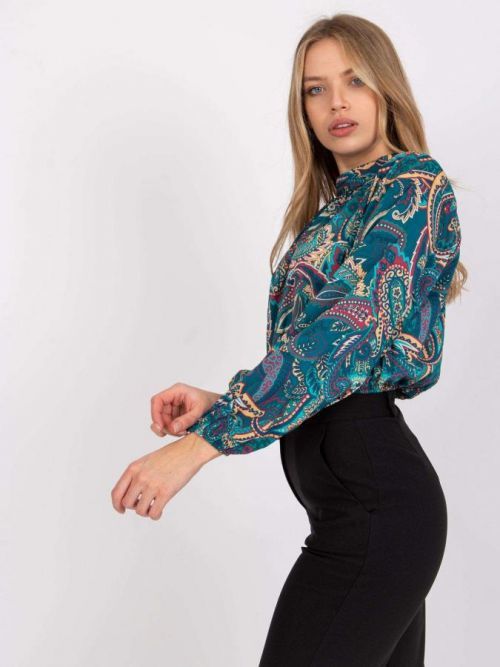 PETROLEJOVÁ HALENKA MIA S BAREVNÝM POTISKEM DHJ-BZ-15170.39-PATROL BLUE Velikost: ONE SIZE