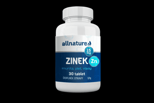 ALLNATURE Zinek 15 mg 30 tablet