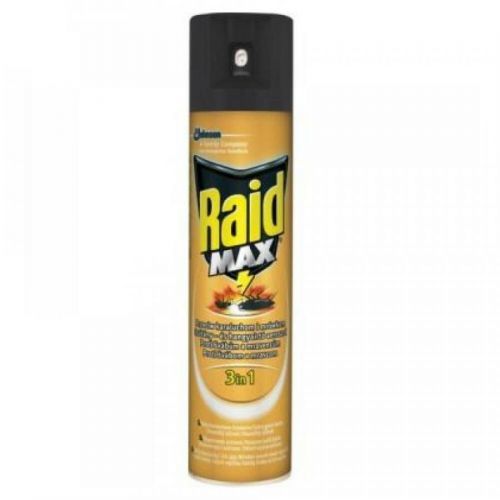 RAID MAX  3 v 1 lezoucí hmyz 400 ml, poškozený obal