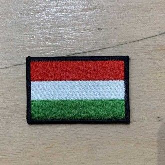 Workout Nášivka maďarské vlajky se suchým zipem 7 x 5 cm WOR278