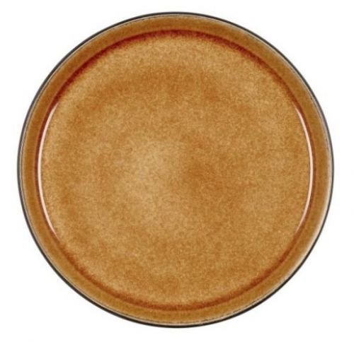 Servírovací talíř Bitz černý/jantarový 21 cm