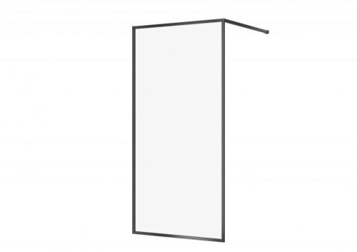 CERSANIT Sprchový kout WALK-IN LARGA ČERNÉ 100X200 TRANSPARENT SKLO S932-139