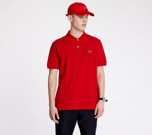 LACOSTE Polo Tee Red L