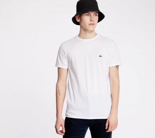 LACOSTE Pima Tee White L