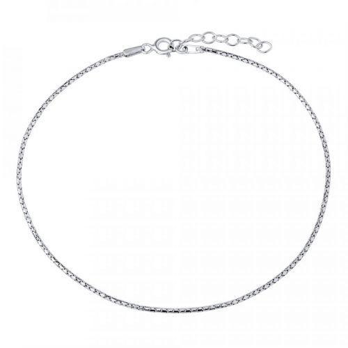 Stříbrný řetízek na nohu hádek odlehčený - TTT25D20A-22 cm