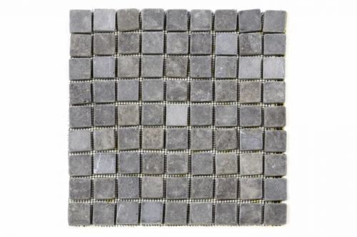 Divero Garth Mramorová mozaika - 1 m2, černá/šedá - 30x30 cm