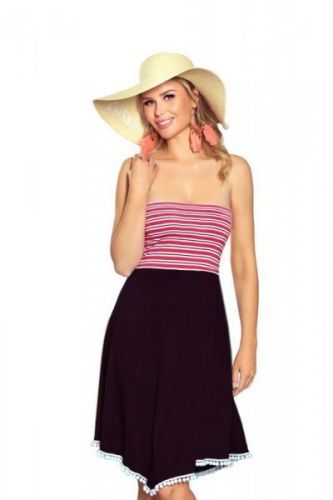 Eldar Sandy červeno-černé Plážové šaty S/M černá / červená