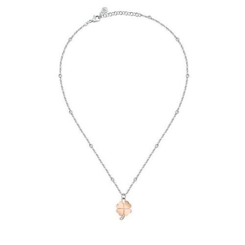 Morellato Půvabný ocelový bicolor náhrdelník pro štěstí Maia SAUY05