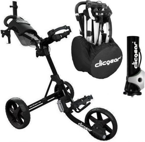 Clicgear Model 4.0 Deluxe SET Matt Black Manuální golfové vozíky