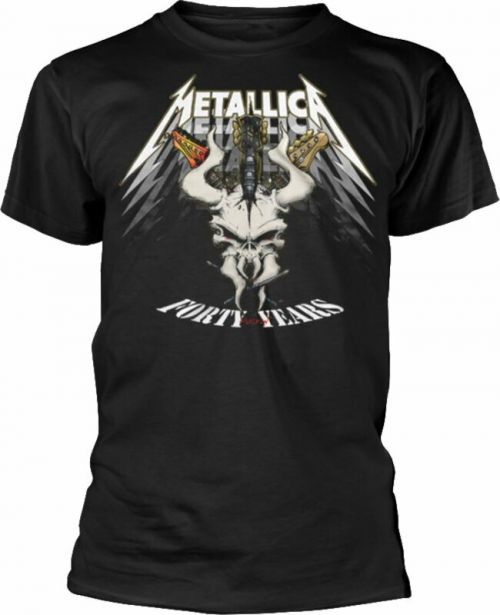 Metallica Tričko 40th Anniversary Forty Years Černá XL
