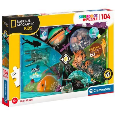 Clementoni - Puzzle 104 National geo kids