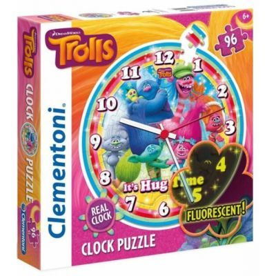 Clementoni - Puzzle hodiny 96 Trolls