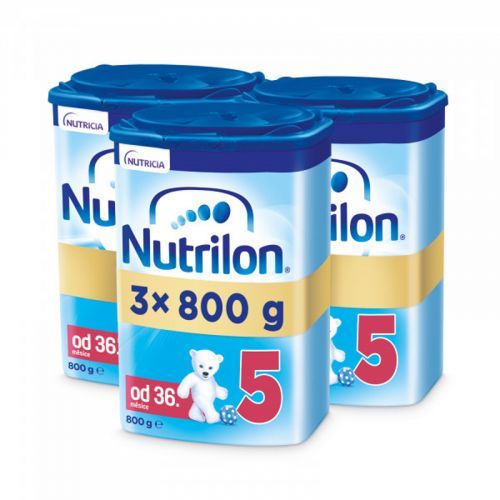 3x NUTRILON 5 Mléko batolecí 800 g, 35+